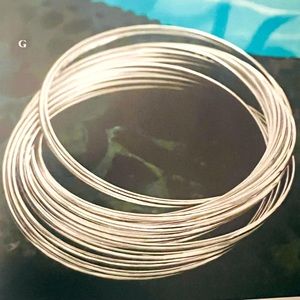 Silpada 21 Bangle Salute sterling silver bracelet set, stamped 925.